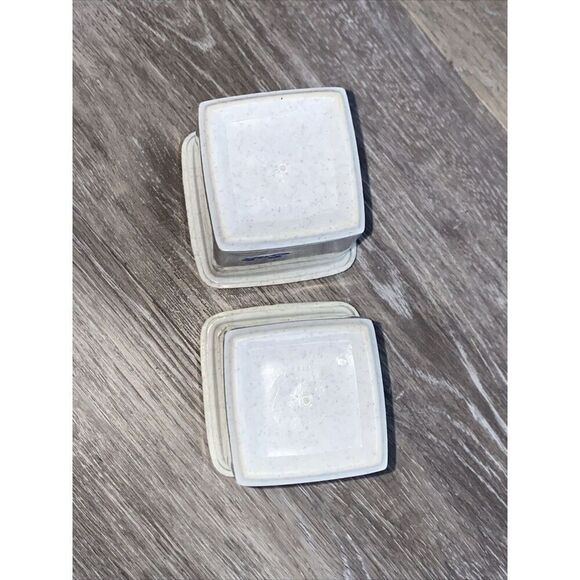 Vintage Counter Size Salt & Pepper Shaker Set Light Blue by Tucker Housewares - Picture 6 of 8